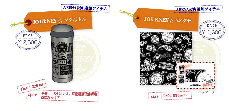 NANA MIZUKI LIVE JOURNEY 2011 GOODS INFORMATION