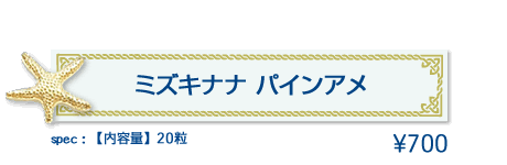 ミズキナナ パインアメ