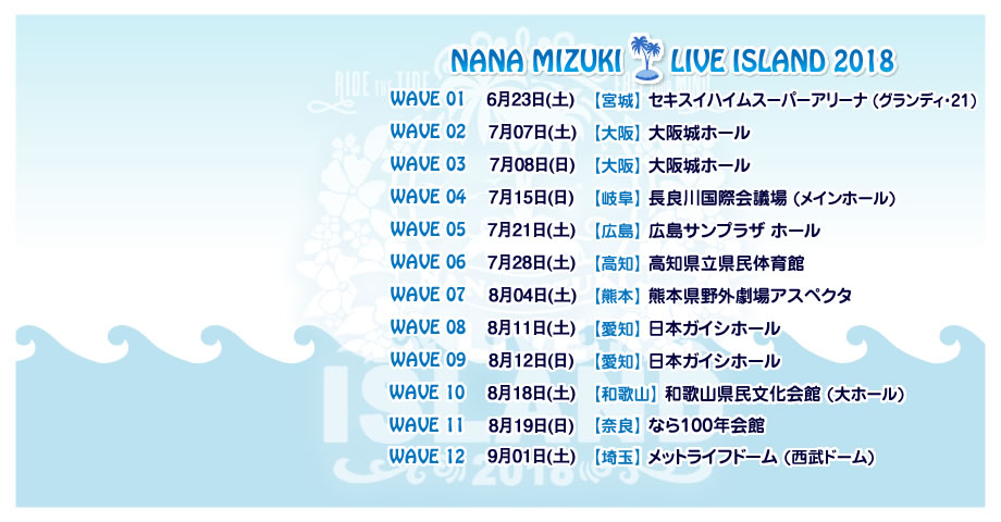 NANA MIZUKI LIVE ISLAND 2018